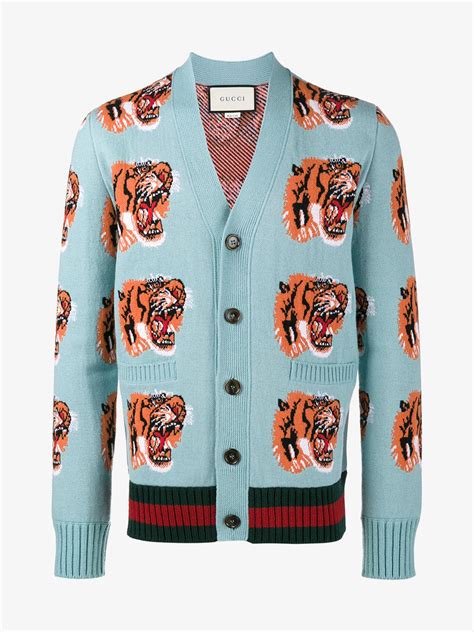 gucci tiger headdress|gucci tiger cardigan.